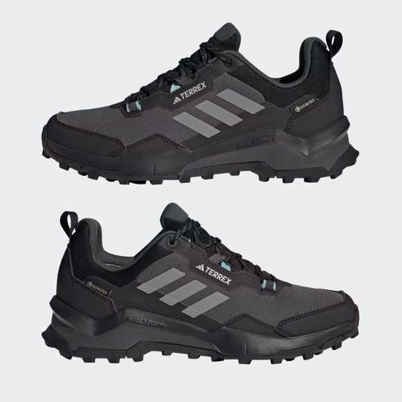 Women’s Adidas Terrex AX4 Gore-Tex black/gray hiking sneakers 7 - Picture 1 of 6